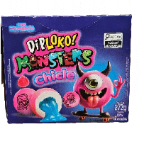 CHICLETE DIPLOKO MONSTER FRAMBOESA 6,8G C/ 40