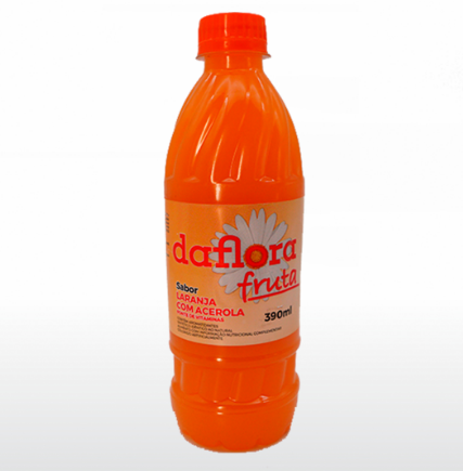 SUCO DAFLORA LARANJA C/ACEROLA 390ML C/12